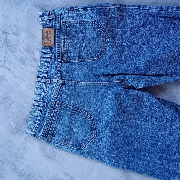 Vintage 1980s Lee Storm Rider Stone Wash Denim Jeans - Picture 10 of 11